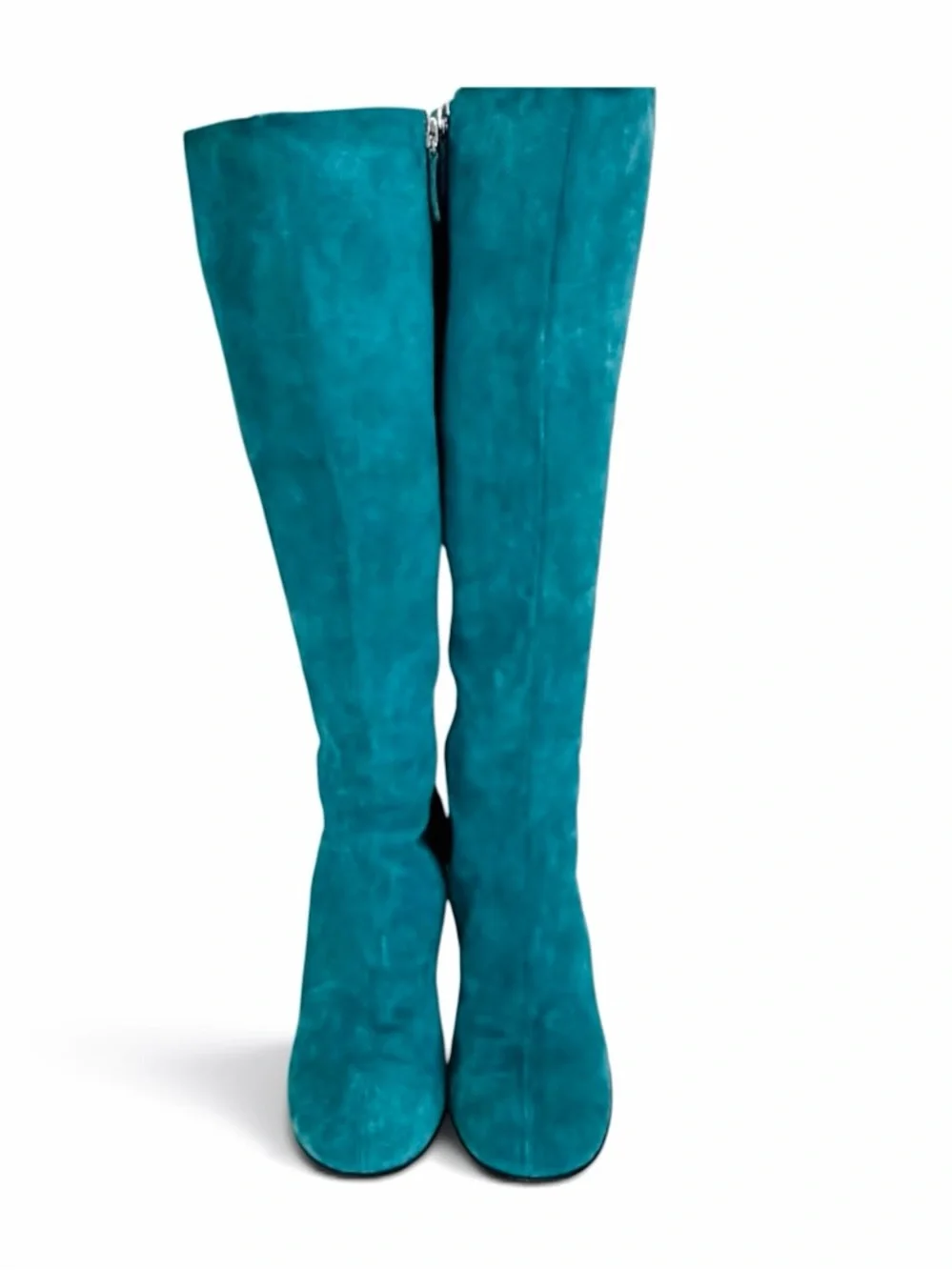 Gucci Teal Suede knee high boots